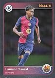 2024-25 TOPPS MERLIN UEFA CLUB COMPETITIONS #19 LAMINE YAMAL FC BARCELONA SOCCER OFFICIAL TRADING CARD OF SOCCER