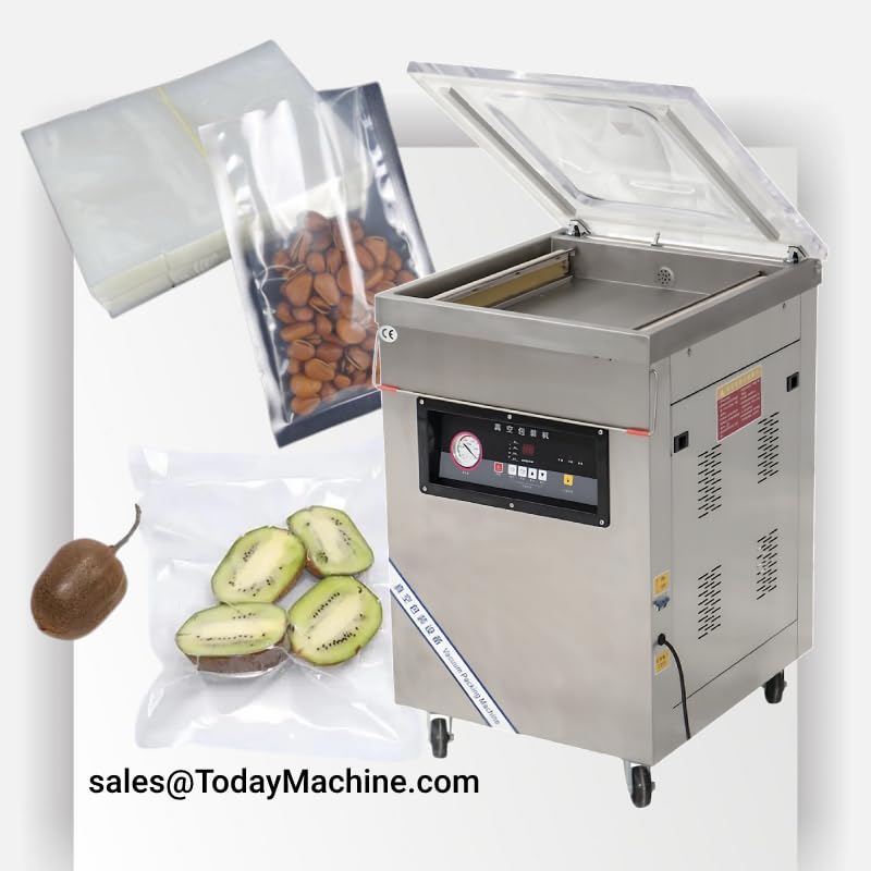 Máquina selladora al vacío de doble cámara para almacenamiento de alimentos, equipo de embalaje de grado comercial, conserva la frescura y el sabor, ideal para cocinar al vacío y preparar comidas