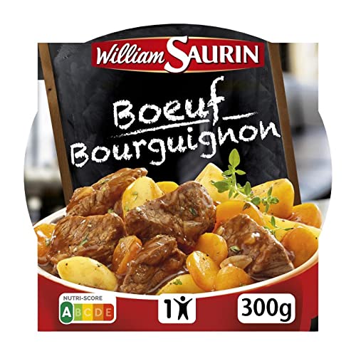 Plat préparé Boeuf Bourguignon William Saurin assiette 400g