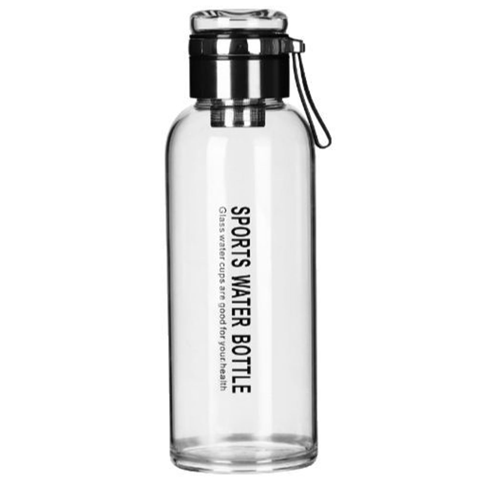 Bouteilles d'eau de 2 litres, bouteille d'eau en verre borosilicate, bouteilles de 2 litres incassables avec double couvercle et infuseur à thé, bouteille en verre avec sac transport pour salle