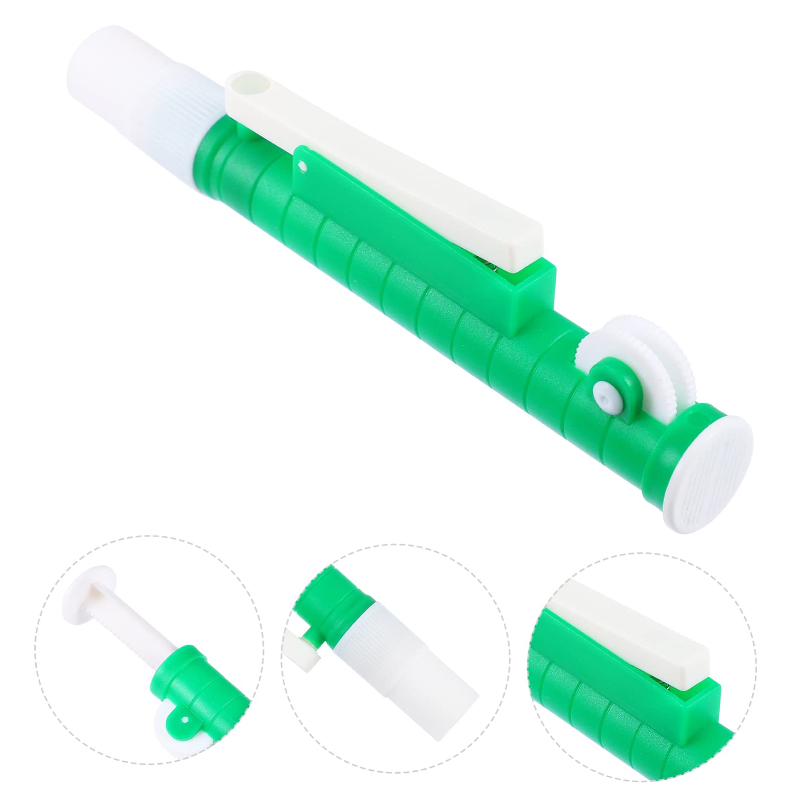 SOLUSTRE Pompa Preciso Riempimento Verde Laboratorio 10ml in Pipette da Pp e per Rapido Dosaggio per Uso Scientifico e Alimentare