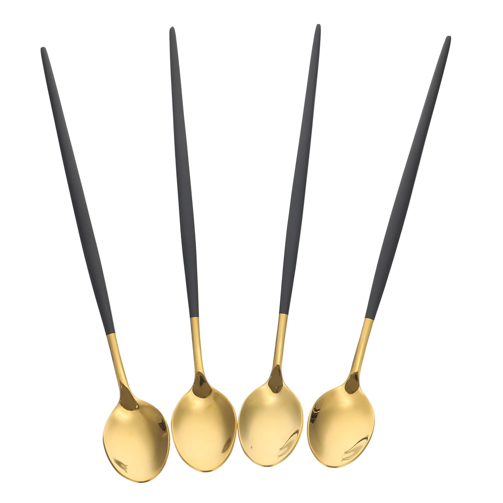 GRIRIW 304 Stainless Steel Long Handle Spoons Ice Cream Cocktail Stirrers Home Dessert Utensils Scratch Resistant