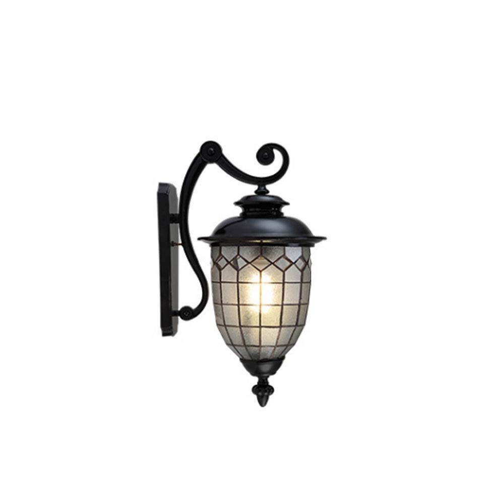 Lanterne verre lampe murale vintage pour illuminer vos soirées de cour
