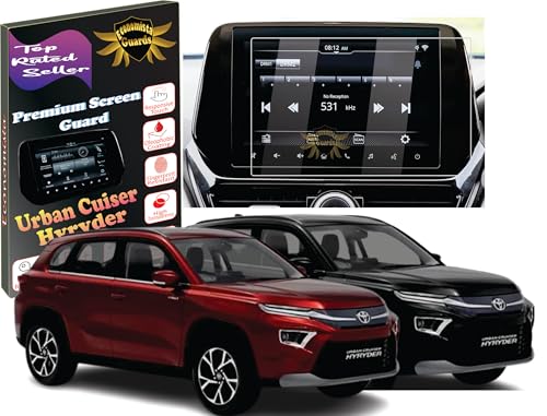 Image of Economista Presents Our 9H+ Premium Car Screen Protector! Enjoy Scratch and Water Resistance. Specifically Tailored for Your Toyota Hyryder G & V Variant (9 Inch))