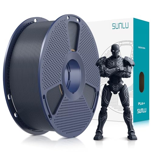 SUNLU PLA Plus Filament 1.75mm Black 1KG, Neatly Wound 3D Printer Filament...