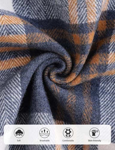 Image of Fuermos Toddler Baby Boys Clothes Flannel Lattice Button Down Hooded Tops +Pants Boys Fall Winter Outfits