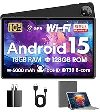 Amazon.com : Tablet Android 15, 10 Inch Tablets, 18GB+128GB, 1TB