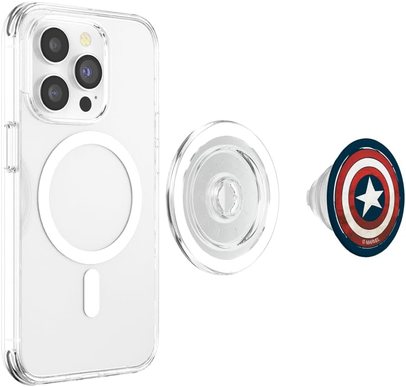 Marvel Captain America Shield Icon PopSockets PopGrip for MagSafe
