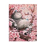 Was Sie bekommen können: Das Paket kommt mit 45 * 55 cm, 50 * 65 cm, 60 * 75 cm, 70 * 90 cm, 80 * 100 cm, 100 * 130 cm Leinwand, runde Diamanten, Tabletts, Bohrstifte und Kleber. (Ausgenommen Bilderrahmen).