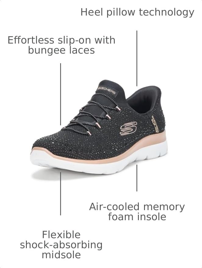 Image of Skechers Women's Summits-Brilliant Shine Hands Free Slip-ins
