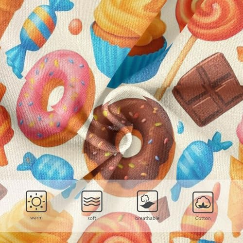 Joisal Girls Underwear Toddlers 2t Cotton Panties Little Girl Personalized Briefs Girls Undies Sweets Donuts Candy Ice Cream3