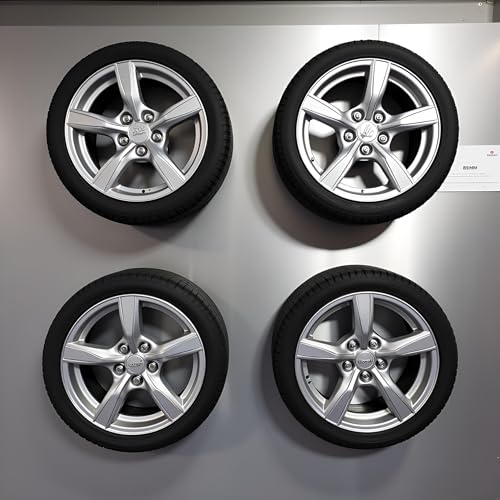 4Pcs Black Toy Car Wheel Tires,48mm Simulation Rubber Wheel Tire Toy Model DIY RC Spare Parts Easy Installation Small in Size,Remote and App Controlled Vehicles and Parts,Wheels and Tires - Image 3