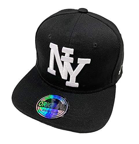 J26 Kids Kinder Snapback USA Cap Teenie Kappe Basecap Mütze Trucker Cappy Sport NY (Schwarz #2)