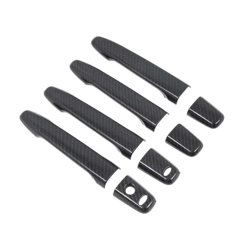 Poignée de porte extérieure pour Lancer Evolution X look carbone noir style sport