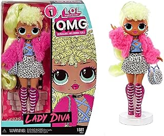 L.O.L. Surprise! 580539EUC LOL Surprise OMG Core Series 1 Doll-Lady Diva-with Fierce Fashions, Accessories, Shoes, & More-Re-Release Collectable-for Boys & Girls Age 4+