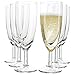 Van Well 6er Set Sektgläser Royalty 18 cl – Sektflöten aus Klarglas, Ø 5 cm, Höhe 16 cm, Champagnergläser, Prosecco- & Partygläser, elegant für Gastronomie & Zuhause