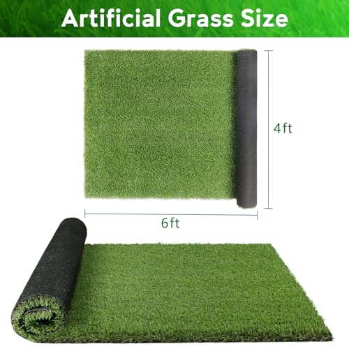 XLX TURF Large Artificial Grass Pad for Dogs Potty, Extra Soft Thick Turf for Indoor Outdoor Patio Balcony, 4 FT X 6 FT - Image 3