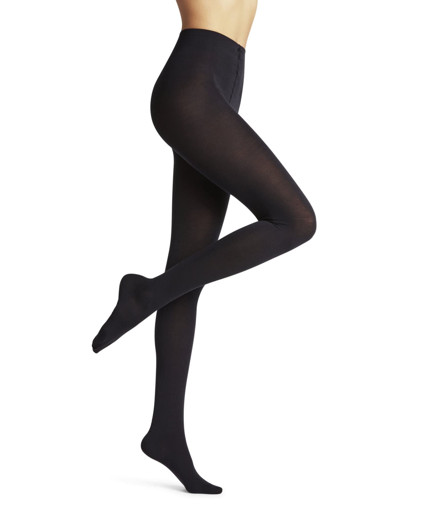 FALKE mujer Softmerino pantimedias transpirable regulación del clima antiolores lana algodón cintura plana opaca gruesa suave confort costura plana en la zona de los dedos 1 pieza