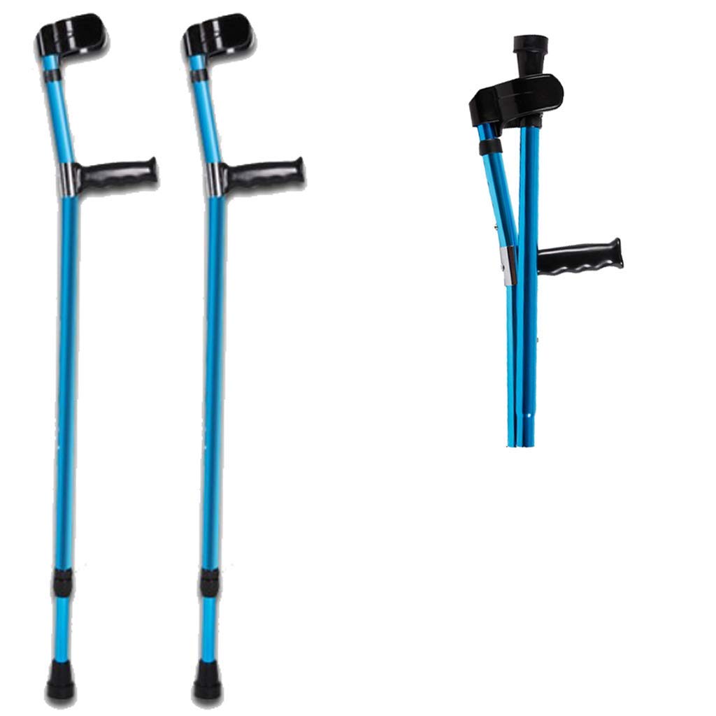 Muleta de antebrazo Muletas de Codo Plegable Ultraligero Asistencia de Aluminio Doble Ajustable con Mango cómodo Beautiful Scenery