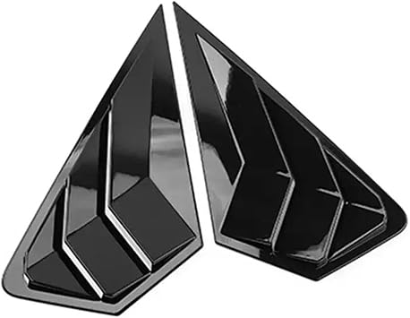Car Rear Shutter Cover Trim,Fit For Ford, Mondeo Fusion 2022 2023 Sticker Vent Scoop Louver window louvers for carGloss Black
