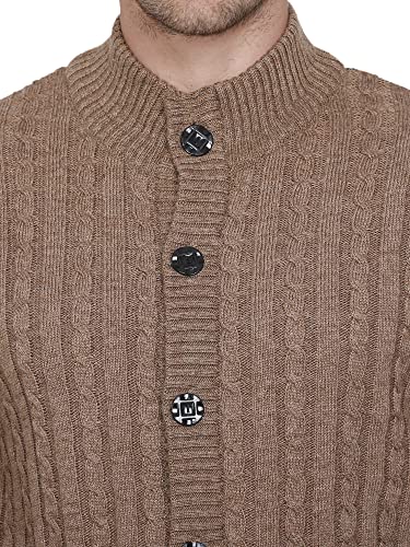 Image of Matelco Mens Woollen Buttoned Sweater Full Sleeves for Winters