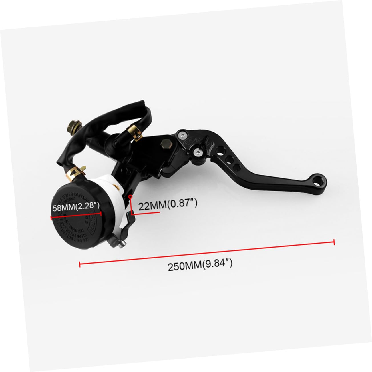 SHERCHPRY 1 Para Sprzęgło hamulca przedniego 7/8 cala 22 mm sprzęgło hamulca skutera dźwignia głównego cylindra sprzęgła hamulca sprzęgło hamulcowe ze stopu aluminium rogi