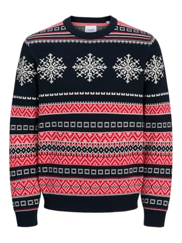 Jjxmas Noel Knit Crew Neck fini les pulls de Noël qui grattent pour homme