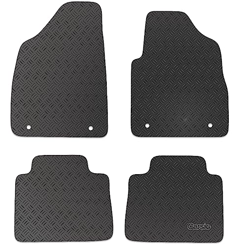 Carsio Tailored Rubber Car Floor Mats For MG HS Automatic 2019+ Onwards