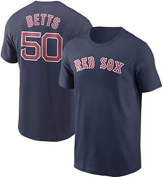 Majestic MLB レッドソックス ベッツ 半袖 Tシャツ 野球 MAJESTIC ムーキー・ベッツ Tシャツ メンズ 半袖 MLB レッド