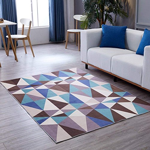 Tapis de chambre et chevet à rayures pour créer un coin lecture