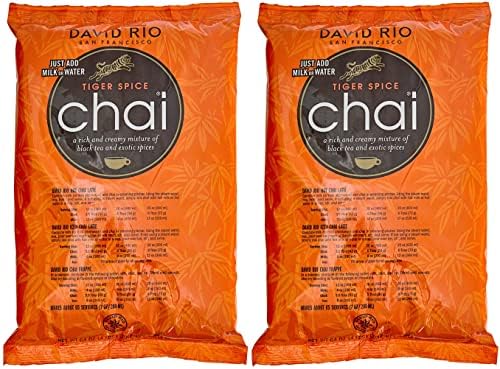 David Rio Tiger Spice Chai, Two 4 Lb. Bags