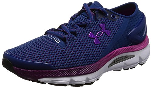 Under Armour Women's UA Speedform Gemini 2.1 Heron/White/Purple Lights Sneaker 6.5 B (M)