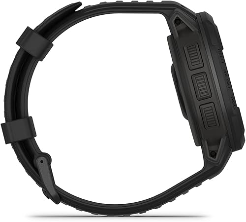Miniatura 17 de PlayBetter Garmin Instinct Crossover AMOLED Tactical (negro) Caja de regalo de reloj inteligente GPS para exteriores, pantalla analógica, Negro