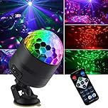 Disco Ball Light, Party Lights Disco Lights, led Mini Colour Stage Light Sound Activated Automatic, Strobe Light Halloween Christmas Decoration Lights Happy Birthday Gift Wedding Club Show