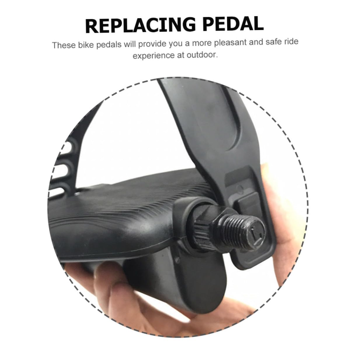 Ersatz Fahrrad Pedale für Heimtrainer mit Rutschfesten Fußstützen und Verstellbaren Gummiriemen Robustes Pedalwechsel Zubehör für Indoor Cycling und Sports Bike Reparatur