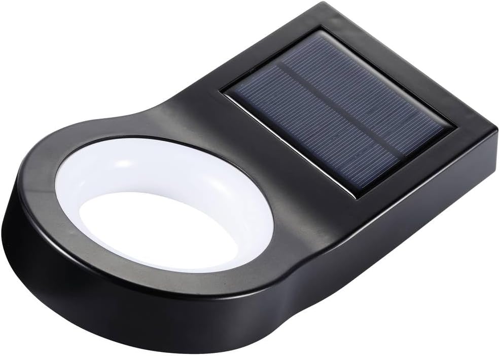 زاويه view of the Sygonix solar wall light, showcasing ان جي ڊيزائن ۽ اجزاء.
