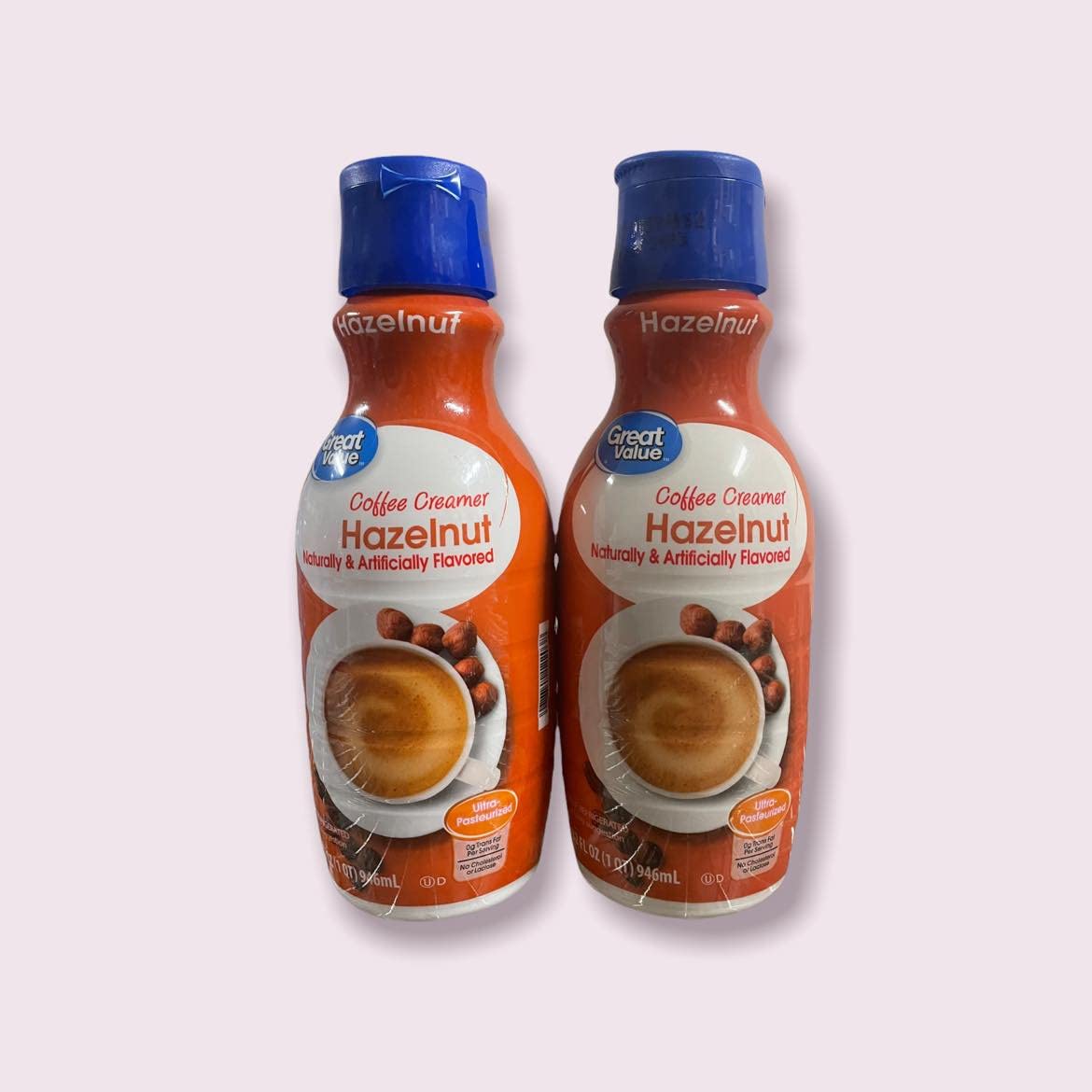 Great Value Hazelnut Coffee Creamer, 32 fl oz 2 pack