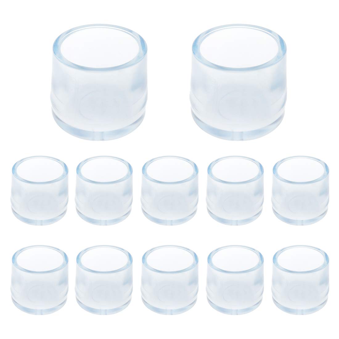 Protection sol pour pieds de chaise en silicone transparent 24mm