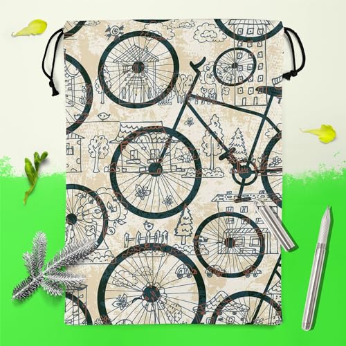 Image of ArtzFolio Bicycles D1 | Reusable Sack Bag | Bag for Gym, Storage, Vegetable & Travel