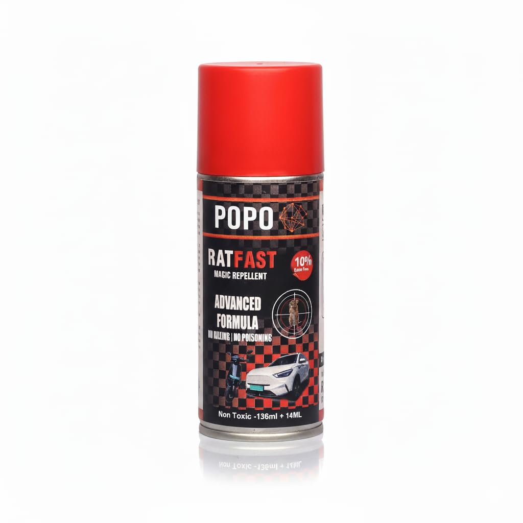 POPO Pest Magic RatFast Magic Repellent, Advanced Formula Non-Toxic Spray, 136ml + 14ml Extra, No Killing No Poisoning-image-24