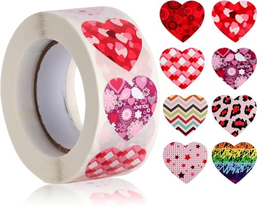 Image of 500pcs Watercolor Thank You Stickers, Round Thank You Adhesive Sticker for Small Business Wedding Supplies Packing Stickers Gift Wrap (1, Heart Shape Stickers)