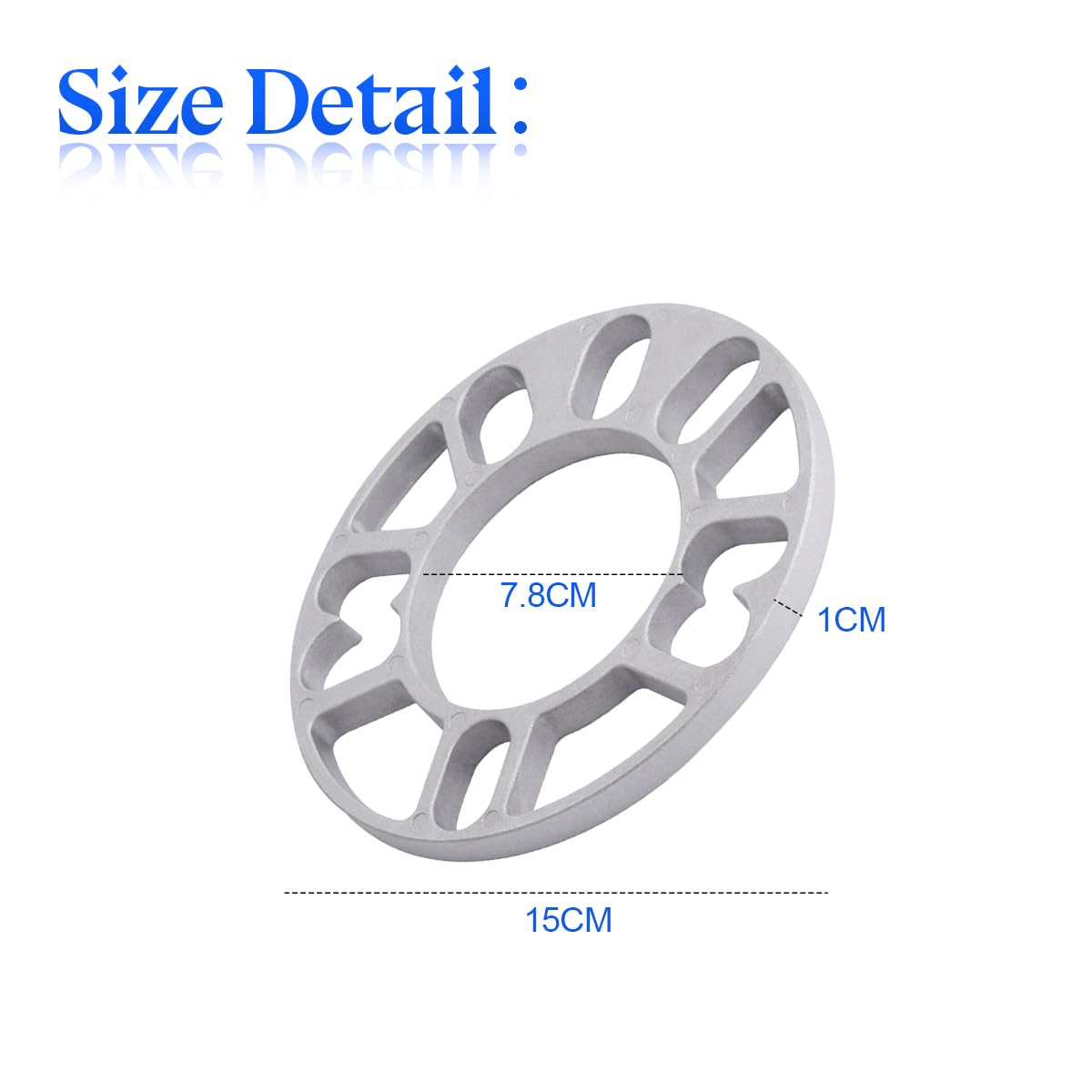JNNJ 4 Pièces Entretoises Universelles Pour Jantes Pour Véhicule, Cales D'espacement De Roue En Alliage D'aluminium, Entretoise Roue De Moyeu Roue élargis Et Modifiés, Auto Accessoire(10mm)