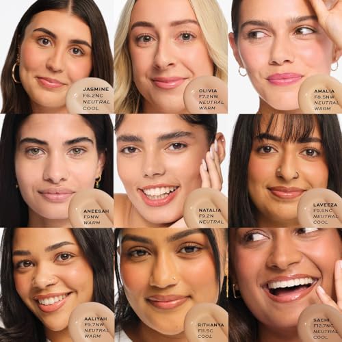 Image of Revolution Beauty, Skin Silk Serum Foundation, Light to Medium Coverage, Lightweight & Radiant Finish, Contains Hyaluronic Acid, (F6.2 NC, 23ml)
