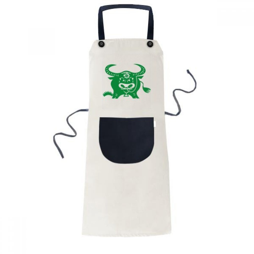 Tablier zodiaque de cuisine chinois boeuf pour preparer vos repas de fetes