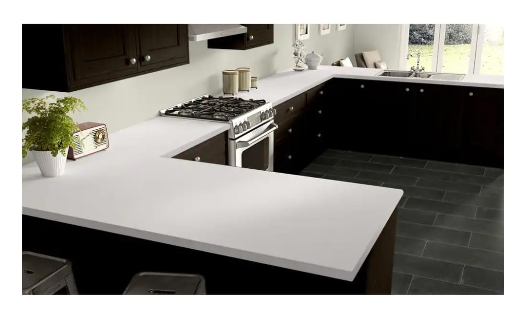 Wilsonart Sheet Laminate - Vertical Grade - 4 x 8: Frosty White, Matte Finish. Vertical Grade is Ideal for use on Low wear Surfaces Such as Cabinet Faces, Doors, Furniture, etc.