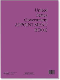 2026 US Government Fed Weekly Appointment Book, 11" x 9", Jan - Dec, Qty=1