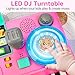 Baby DJ Table for Toddlers 1-3 with Music & Light, Musical Baby Piano Toys 6-9-12-18 Months Toddler Activity Table Music Instruments Learning Toys for 1 Year Old Girl Christmas Birthday Gifts Age 0-2