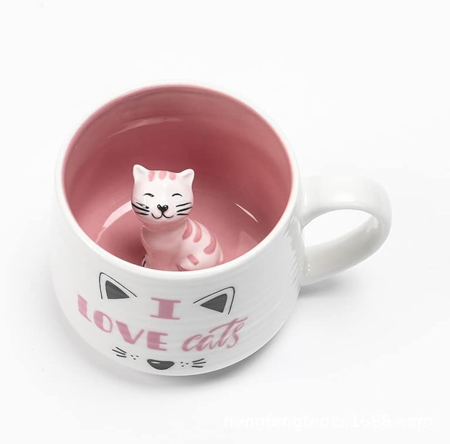 Cute Cat Mug Cat Mugs for Cat Lovers Ceramic Animal Inside Mug Funny Tea Cups Unique Birthday Gift for Women Kid Friends Novelty Birthday Gifts