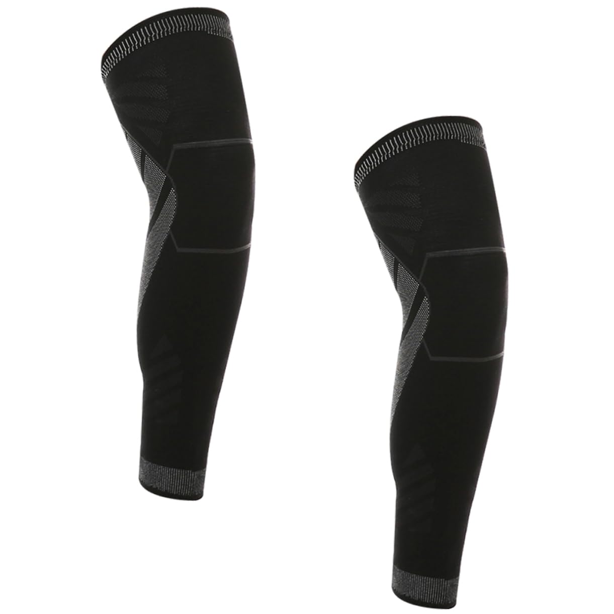 LALAFINA 2pcs Lightweight Knee Cushion Non Skid Knee Support Pads for Summer Sports Breathable Protective Sleeves for Running Basketball Gym Black