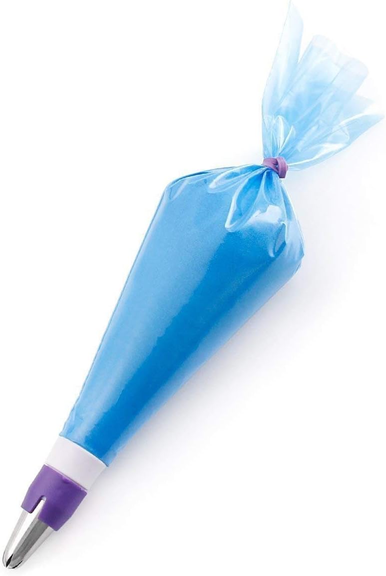 SveBake Piping Bags Pastry Bags 18 Inch Icing Bags Extra Thick Disposable Pastry Bags for Cake Decorating and Royal Frosting 50 PCS, Blue